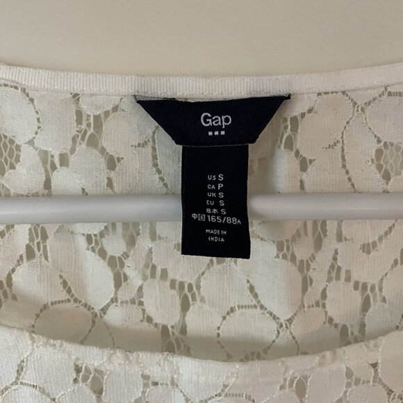 Women’s  Gap White Lace Shirt Size Small - Picture 7 of 7